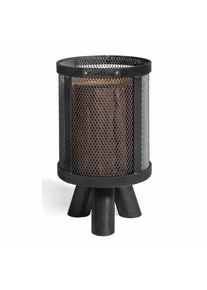 PEDRO Fire Pit: Natural Steel Fire Basket for Outdoor Cooking & Garden Decor