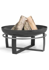 VIKING Fire Pit 80cm Steel, Outdoor Fire Bowl for Grilling