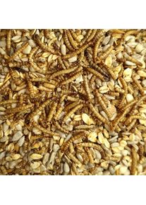 Wild Bird Food 20 kg, Deluxe No Waste Bird Seed with Mealworms for Wild Birds