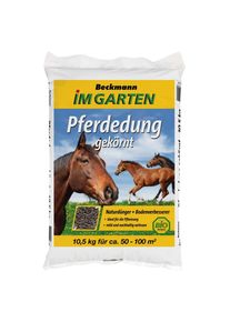 BECKMANN&BREHM Horse Manure 10.5kg, Organic Fertilizer, Granulated for 50-100m&sup2;, Garden Fertilizer