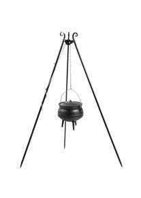 Tripod Grill with Cast Iron Kettle, 6L Outdoor Cooking Set