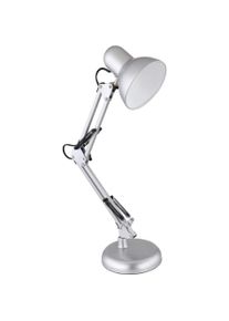 RealPower, Tischlampe, Retro Schreibtischlampe SL-70,silber Matall