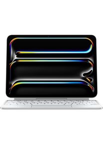 Apple Magic Keyboard iPad Pro (M4) (Deutschland, Apple iPad Pro 11 2024, Apple iPad Pro 11 2025), Tablet Tastatur, Weiss