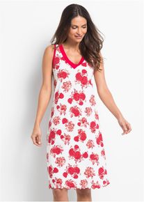 Camicia da notte corta in misto viscosa morbido, Bianco, Taglia 42/44 (S), bonprix