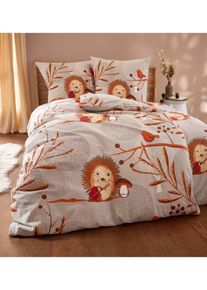 Biancheria da letto con ricci, Grigio, Taglia 135x200 cm, bonprix