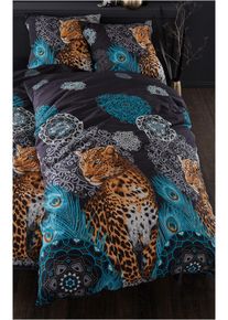 Biancheria da letto con leopardi, Grigio, Taglia 135x200 cm, bonprix