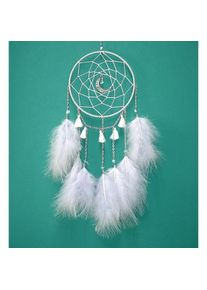 Cover-Discount DIY Bastel-Set Traumfänger Dreamcatcher Mond weiss