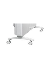 Jalat Lämpöpatteri SIRIO, pyörillä, PxLxK 260x45x80 mm, valkoinen