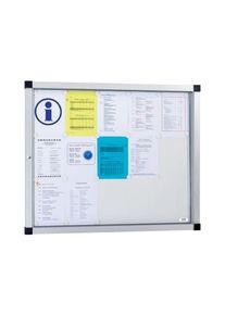 Ilmoitustaulukaappi ovella, sis&auml;- ja ulkok&auml;ytt&ouml;&ouml;n, 15 A4, metalli