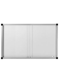 Ilmoitustaulukaappi sis&auml;lle, liukuovilla, 21 A4, metalli