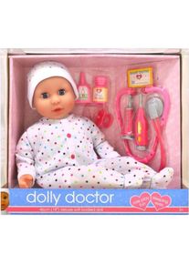 Dolls World idee+spiel Doktor Puppenset 46cm mit Zubeh&ouml;r
