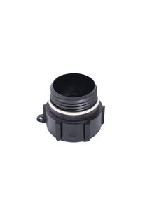 Adapteri Mia, muovisäiliöille, S 56x4 ulko, 2′′ BSP sisä, musta