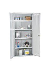 Kemikaalikaappi Alida, KxLxS 1950x920x420 mm, harmaa