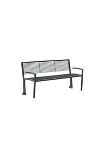 Puistonpenkki Meja, harmaa valurauta, PxLxK 1500 x 555 x 780 mm