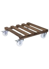 Ruukun alusta pyörillä puu paletti Wagner, kantavuus 250 kg, PxL 450 x