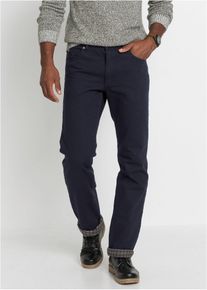 Classic Fit Jeans med mjukt flanellfoder Straight - svart - storlek 52 - bonprix