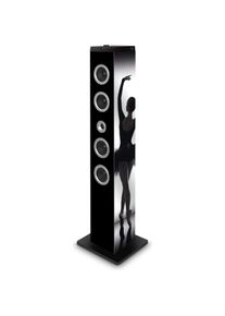 Big Ben Interactive Bigben Tw7ballerine (Bluetooth, 1x 40 W), Stereoanlage, Schwarz, Weiss