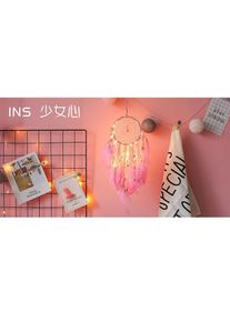 Cover-Discount DIY Bastel-Set Traumf&auml;nger Dreamcatcher pink