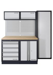 Kraftwerk, Werkstattschrank, MOBILIO-EX Komplett-Kombi Lochwand Buche (196 cm, 200 cm)