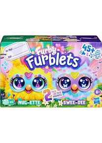 Furby HAS FUR Interactive Plush Spring Furblets 2-pack 5 cm, ast (Plüschspielzeug Hund), Hundespielzeug