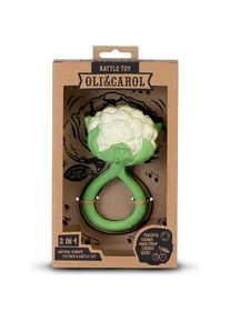 Konjac Sponge, Babyrassel, OIL & CAROL Gryzak-grzechotka Kalafior