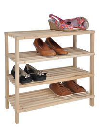 Haushalt-International Etag&egrave;re &agrave; chaussures en bois HENRY