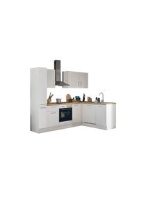 Bloc cuisine avec électroménager CORNWALL (cuisine d'angle-armoire coulissante-lave-vaisselle) I