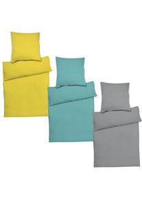 Parure de lit en satin uni 135x200cm Nickita