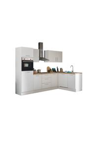 Bloc cuisine avec électroménager CORNWALL (cuisine d'angle-four-lave-vaisselle-réfrigérateur) I