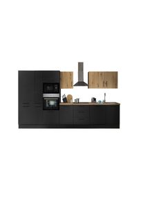 Bloc cuisine avec électroménager CORNWALL (bloc cuisine-four-lave-vaisselle-réfrigérateur-micro-ondes-armoire coulissante) III