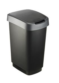 Rotho Poubelle à couvercle basculant 25 litres TWIST