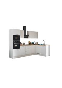 Bloc cuisine avec électroménager CORNWALL (cuisine d'angle-four-lave-vaisselle-micro-ondes) II