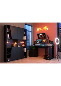 Parisot Bureau gamer avec 2 étagères GAMING 1