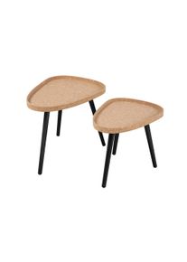 Möbilia Lot de 2 tables d'appoint THON