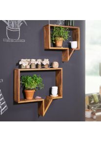 Lot de 2 étagères murales NEVADO COPA