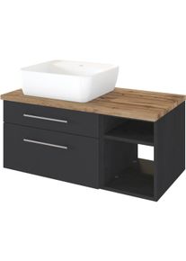 Held Meuble sous vasque 90 avec vasque à poser à gauche DAVOS