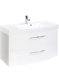 Held Meuble sous vasque 100 avec vasque en fonte minérale FLORIDA