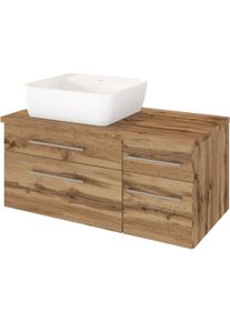 Held Meuble sous vasque 90 avec vasque à poser à gauche DAVOS