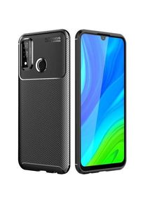 MU Style Carbon Fiber TPU Softcase Series (Huawei P Smart (2020)), Smartphone Hülle, Schwarz