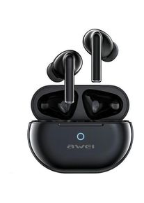 Awei słuchawki Bluetooth 5.3 T61 TWS + stacja dokująca czarny/black (6 h, Docking, Kabellos), Kopfh&ouml;rer, Schwarz