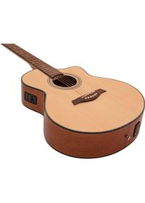 Dimavery STW-90 Westerngitarre, natur (Westerngitarre), Gitarre