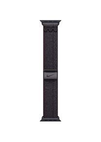 Apple Nike Sport Loop (45 mm, Nylon), Uhrenarmband, Blau, Schwarz