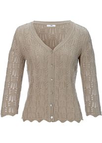 Peter Hahn - Cardigan, beige, Gr. 42, Baumwolle