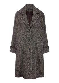 Peter Hahn - Mantel mit Reverskragen, braun, Gr. 38, Wolle