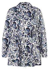 Emilia Lay - Long-Bluse, weiss, Gr. 50, Kunstfaser