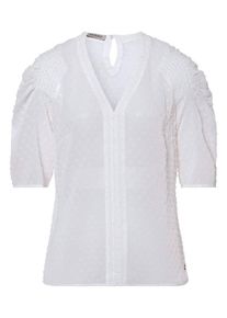 Uta Raasch - Bluse mit 1/2-Arm, weiss, Gr. 42, Kunstfaser