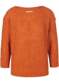 Peter Hahn - Pullover, orange, Gr. 38, Kunstfaser