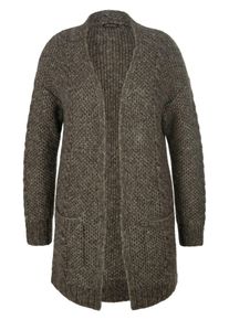 Inkadoro - Lang vest met lange mouwen, bruin, Maat 40, alpaca