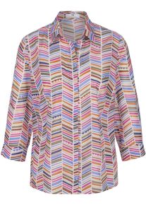 Peter Hahn - Bluse mit 3/4-Arm, multicolor, Gr. 44, Baumwolle