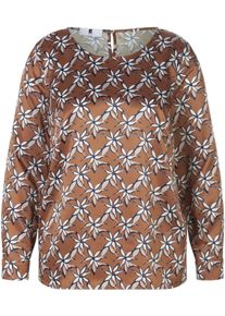 Anna Aura - Bluse, braun, Gr. 54, Kunstfaser